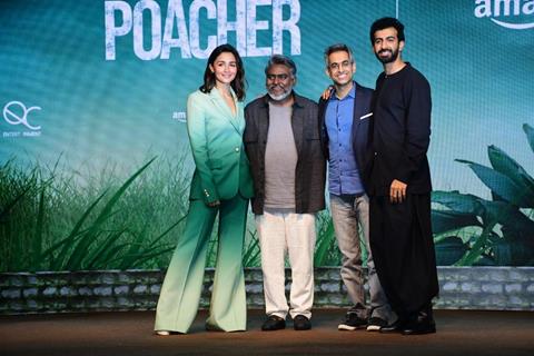 Alia Bhatt snapped at the trailer launch of Poacher