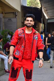 Shiv Thakare snapped on the set of Jhalak Dikhhla Jaa 11