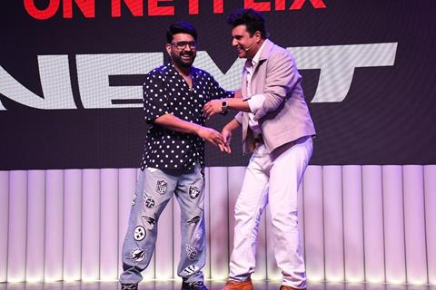 Kapil Sharma and Krushna Abhishek attend press conference of Next to Netflix at Mehboob Studio