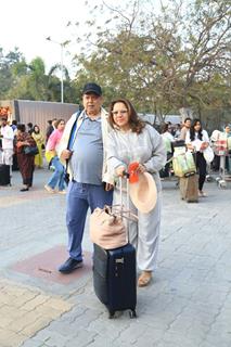 David Dhawan spotted at Jamnagar airport