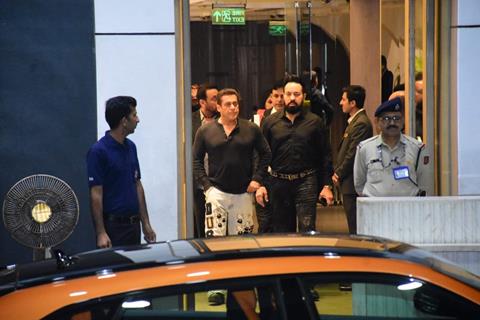 Salman Khan snapped at the Kalina airport