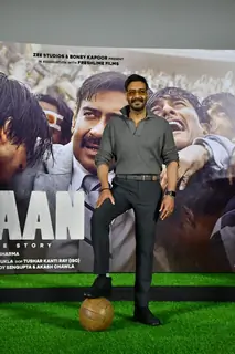 Ajay Devgn snapped at Maidaan trailer launch