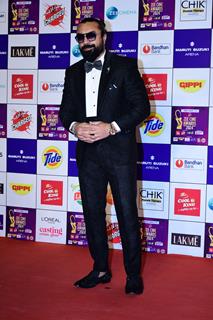 Ajaz Khan snapped at at Zee Cine Awards 2024