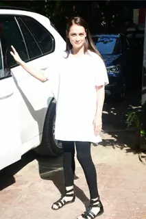 Dia Mirza snapped in the city