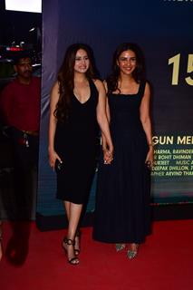 Sargun Mehta and Jasmin Bhasin snapped at the screening of Jatt nu chudail takri