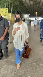 Nysa Devgan spotted at the airport