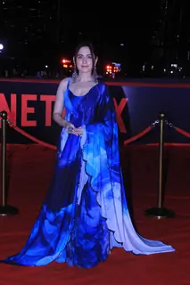 Sanjeeda Shaikh snapped at the trailer launch of Heeramandi
