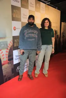 Manav Vij and Meher Vij snapped at the Screening of Patna Shukla