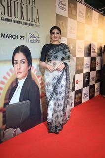 Raveena Tandon snapped at the Screening of Patna Shukla