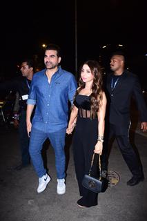 Arbaaz Khan and Sshura Khan snapped in the city