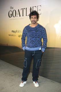 Nikhil Dwivedi snapped at the screening of The Goat Life