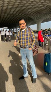 Gulshan Grover snapped at the airport