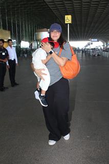 Neha Dhupia snapped at the airport