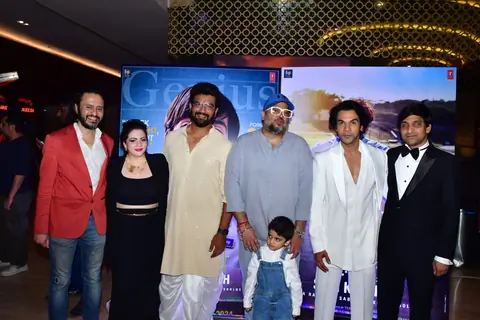 Sharad Kelkar and Rajkummar Rao snapped at the Trailer launch of Srikanth