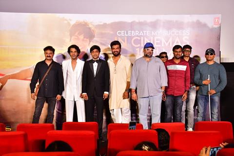 Sharad Kelkar and Rajkummar Rao snapped at the Trailer launch of Srikanth