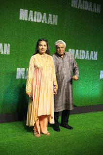 Shabana Azmi and Javed Akhtar grace at the Screening of Maidaan