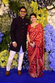Shreyas Talpade attend Anand Pandit’s daughter Aishwarya's wedding reception