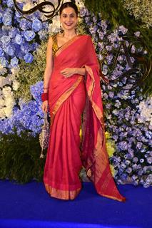 Taapsee Pannu attend Anand Pandit’s daughter Aishwarya's wedding reception