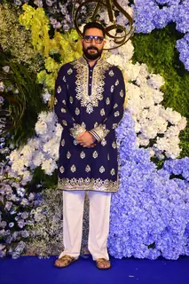 Abhishek Bachchan attend Anand Pandit’s daughter Aishwarya's wedding reception