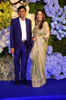 Jayantilal Gada attend Anand Pandit’s daughter Aishwarya's wedding reception