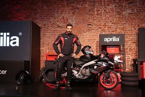 John Abraham at Aprilia sports bike launch