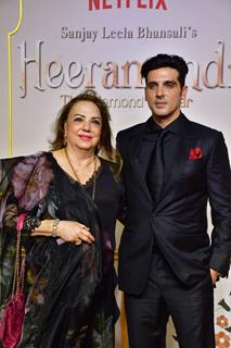 Zayed Khan grace the premiere of Heeramandi