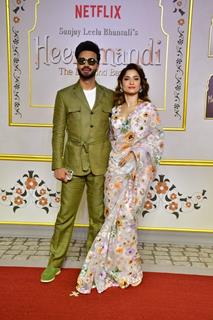 Ankita Lokhande and Vicky Jain  grace the premiere of Heeramandi