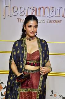 Shruti Haasan grace the premiere of Heeramandi