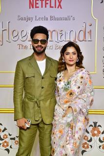 Ankita Lokhande and Vicky Jain  grace the premiere of Heeramandi