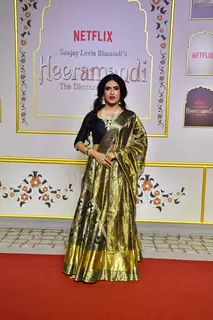 Sushant Divgikar grace the premiere of Heeramandi