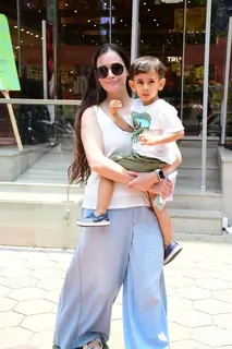 Dia Mirza snapped in the city