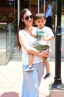 Dia Mirza snapped in the city