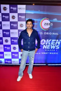 Vivek Dahiya attend the screening of Broken News 2