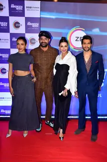 Sonali Bendre, Akshay Oberoi, Jaideep Ahlawat and Shriya Pilgaonkar attend the screening of Broken News 2