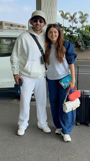 Arman Malik snapped at the airport