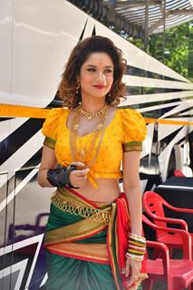 Ankita Lokhande on the set of Dance Deewane 4