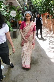 Sharmila Tagore  snapped at Krome Studio in Bandra