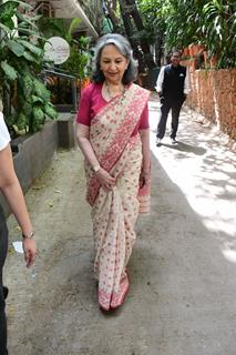 Sharmila Tagore  snapped at Krome Studio in Bandra