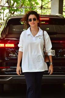 Sanya Malhotra snapped in the city