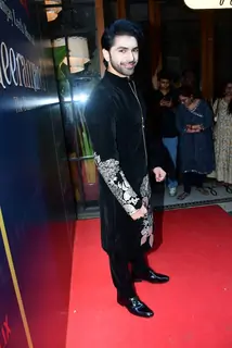 Taha Shah Badussha attend the success party of Heeramandi