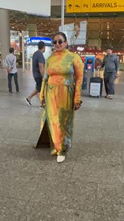 Raja Kumari snapped at the airport