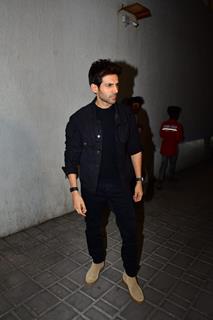 Kartik Aaryan snapped for the promotion of his upcoming movie Chandu Champion