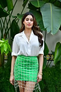 Janhvi Kapoor snapped for the promotion of Mr & Mrs Mahi