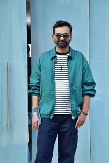 Deepak Kumar Mishra  snapped for the promotion of Panchayat 3