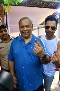 David Dhawan and Varun Dhawan snapped after their Lok Sabha Election voting