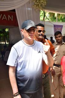 Aditya Pancholi snapped after their Lok Sabha Election voting