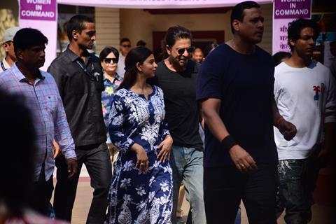 Shah Rukh Khan and Suhana Khan snapped after their Lok Sabha Election voting