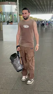 Orry snapped at airport