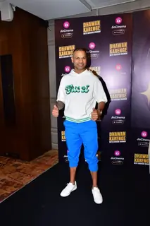 Shikhar Dhawan promoting his new show Dhawan Karenge