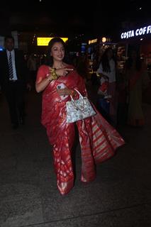 Rupali Ganguly snapped at the airport